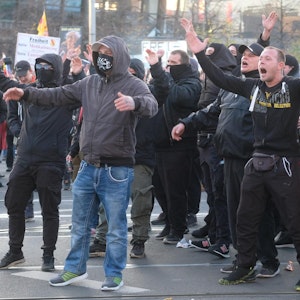 Hooligans in Leipzig