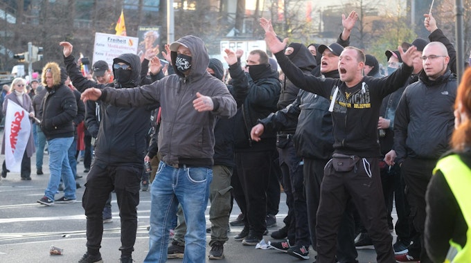 Hooligans in Leipzig