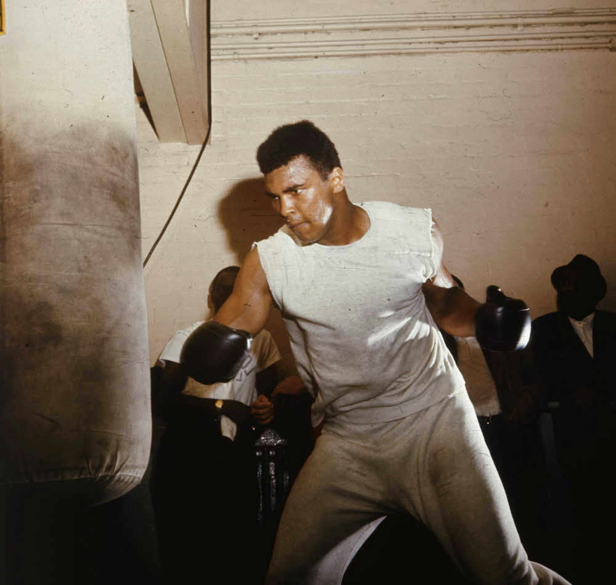 Boxweltmeister Muhammad Ali bei einem Training im Jahr 1966.