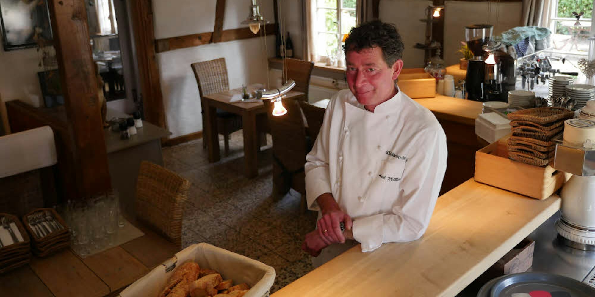 Möchte von Sternen nichts mehr wissen: Axel Müller kocht seit drei Jahren deutsch-mediterran in seiner Waldschenke.