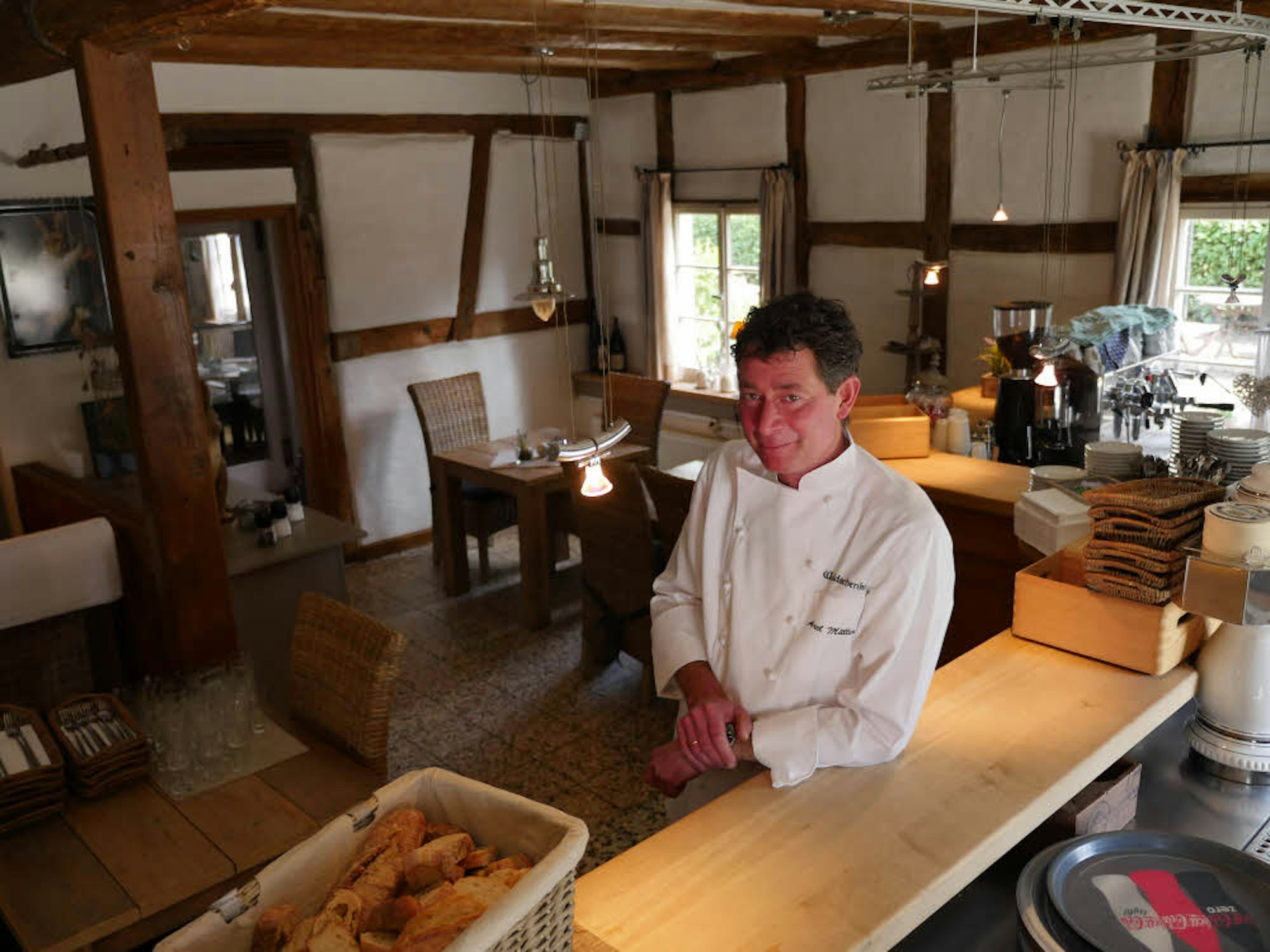 Möchte von Sternen nichts mehr wissen: Axel Müller kocht seit drei Jahren deutsch-mediterran in seiner Waldschenke.