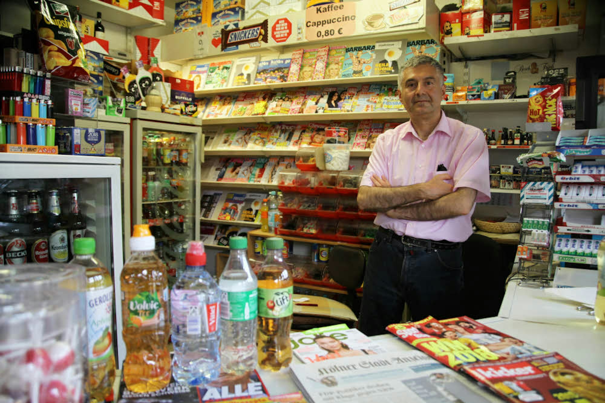 Mo Pour betreibt seit 17 Jahren einen Kiosk in der Passage.