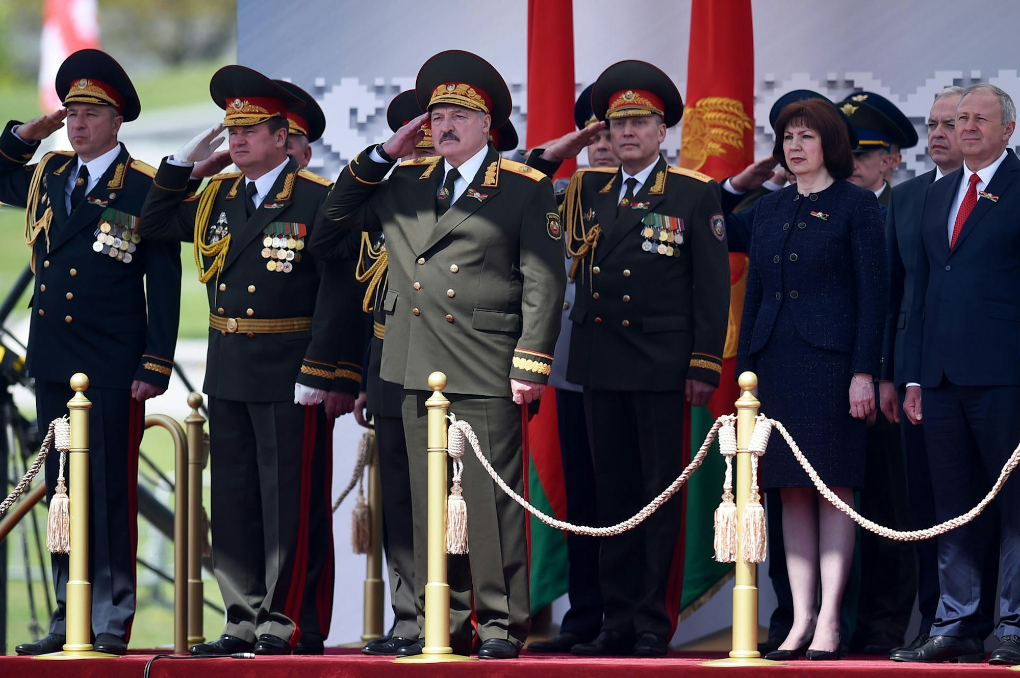 Weißrussland-Parade-Präsident
