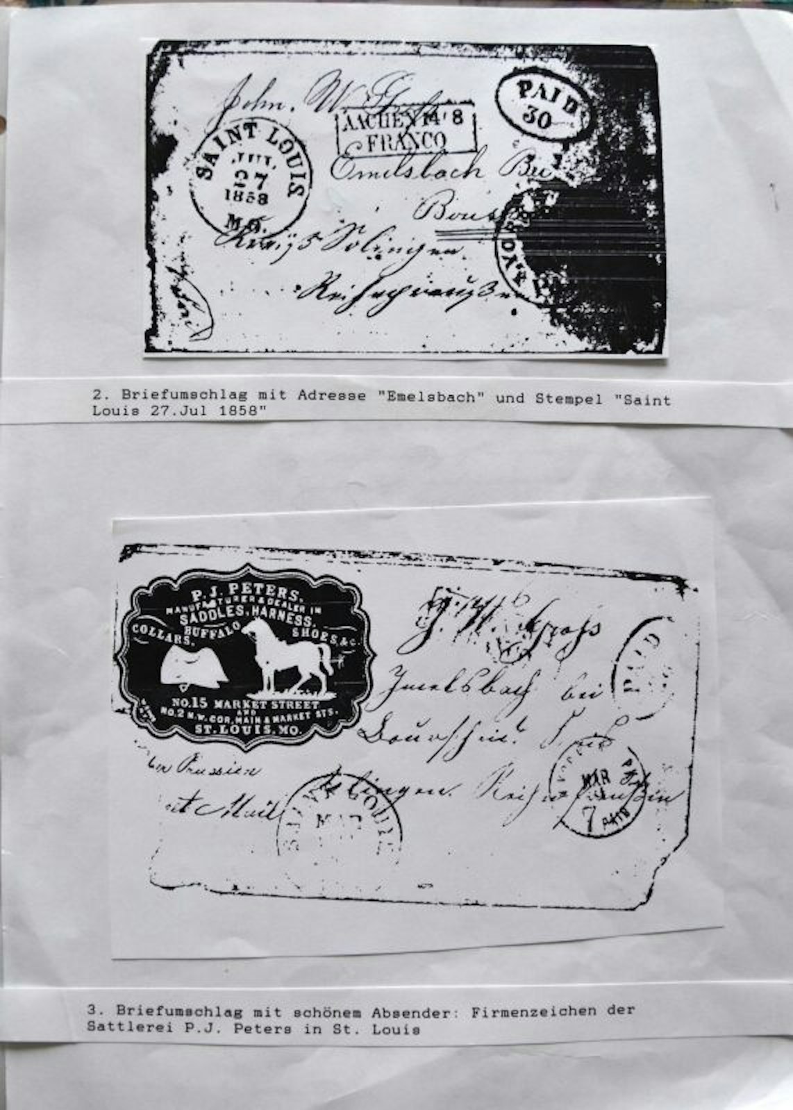 Alberts Briefe nach Burscheid.