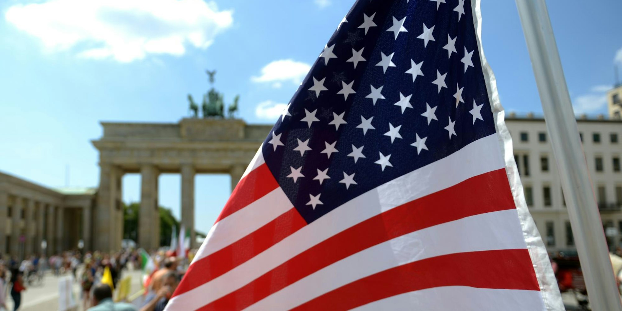 USA Flagge Berlin