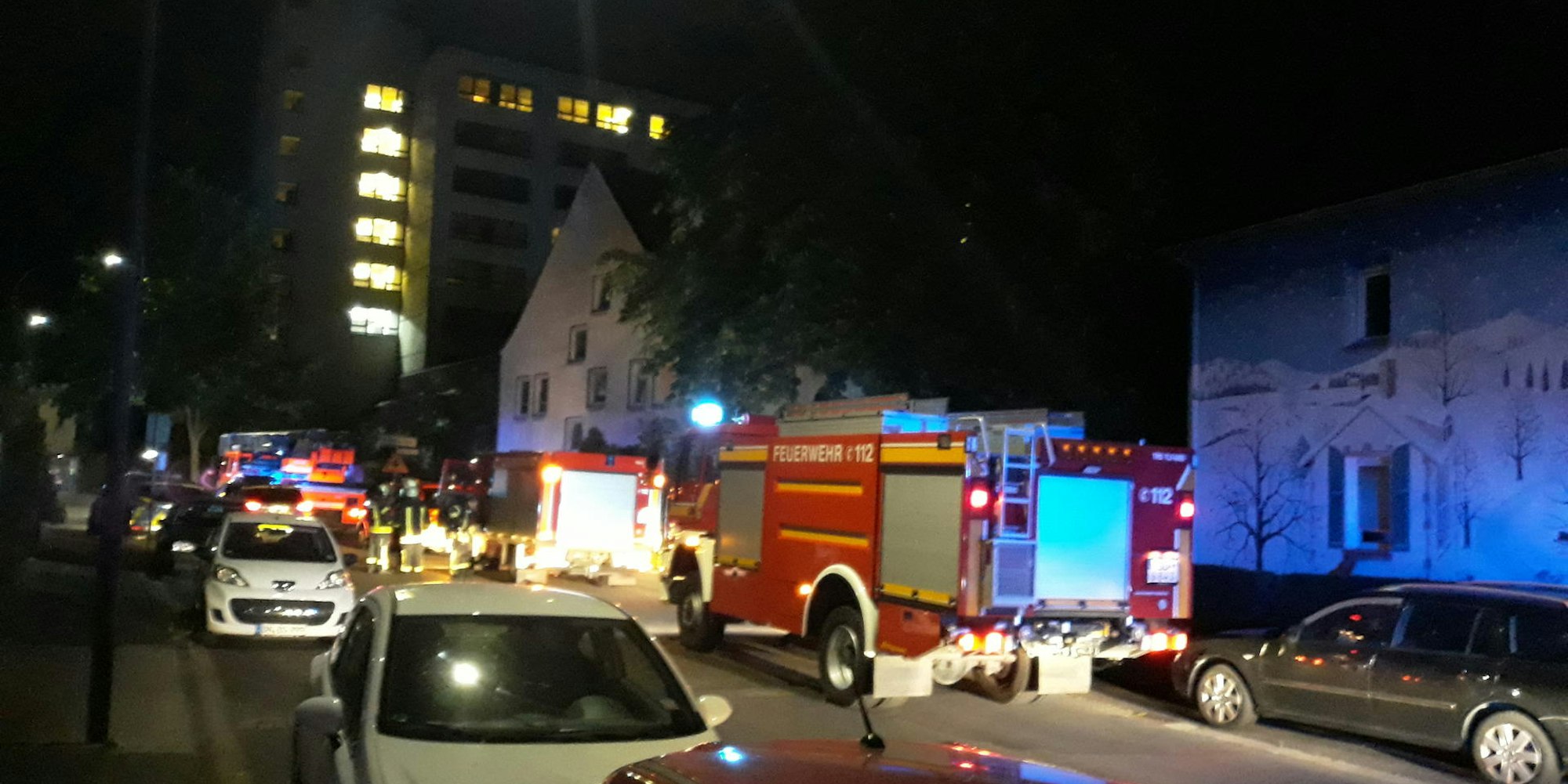 Feuerwehreinsatz am St. Josef-Hospital