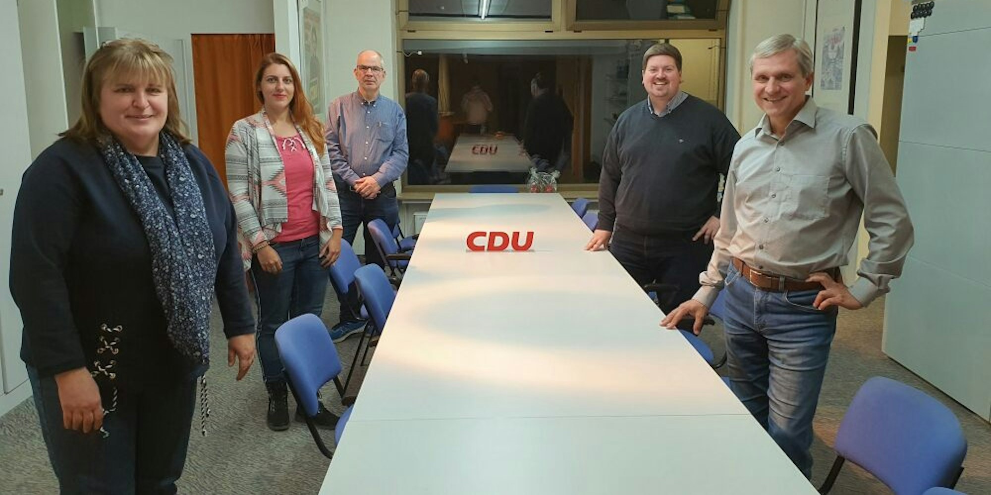 Der neue Vorstand der Leichlinger CDU-Fraktrion: (von rechts) Helmut Wagner, Maurice Winter, Jens Weber, Sabine Bendicks und Silvia Pallenberg.