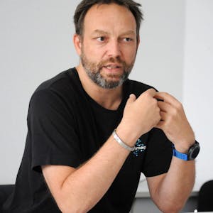 Ulrich Kämmerling von artimage beteiligt sich an der Aktion.