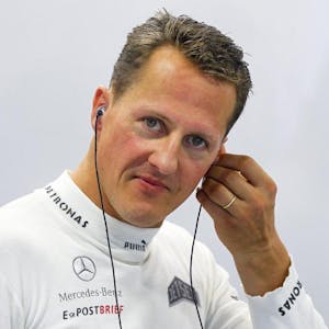 Michael Schumacher im Jahr 2012 beim Training zum Grand Prix von Singapur.