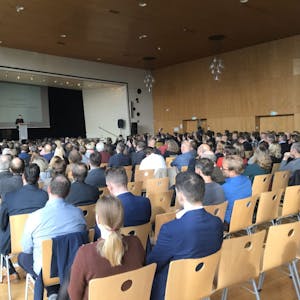 Bei dem Festakt in Düsseldorf erhielt das Abtei-Gymnasium die Auszeichnung als MINT-freundliche Schule.