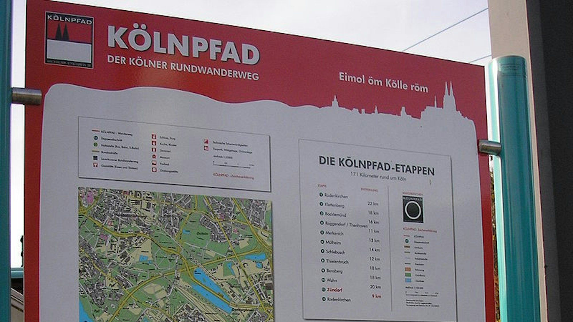 Info-Tafel zum Kölnpfad