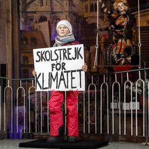 Wachsfigur von Greta Thunberg