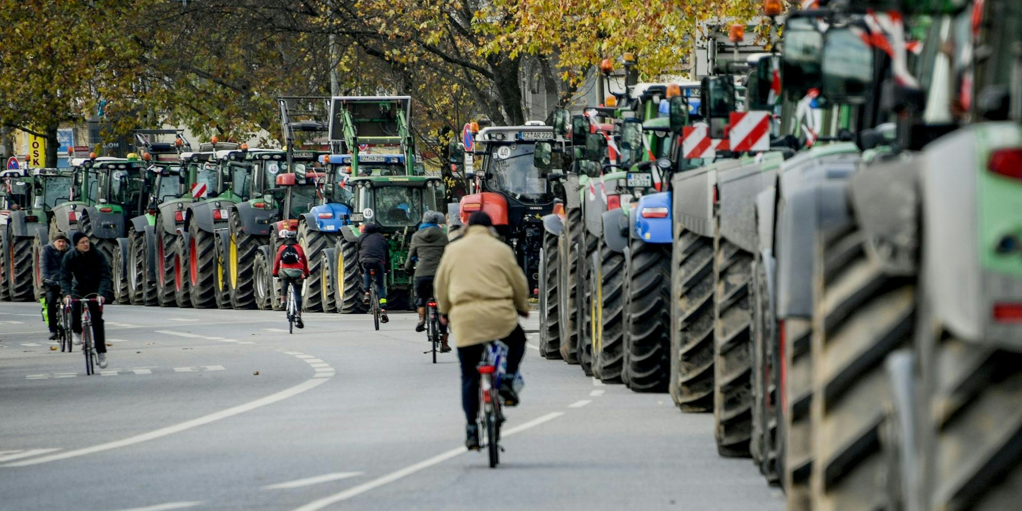 Traktor Proteste DPA 221119