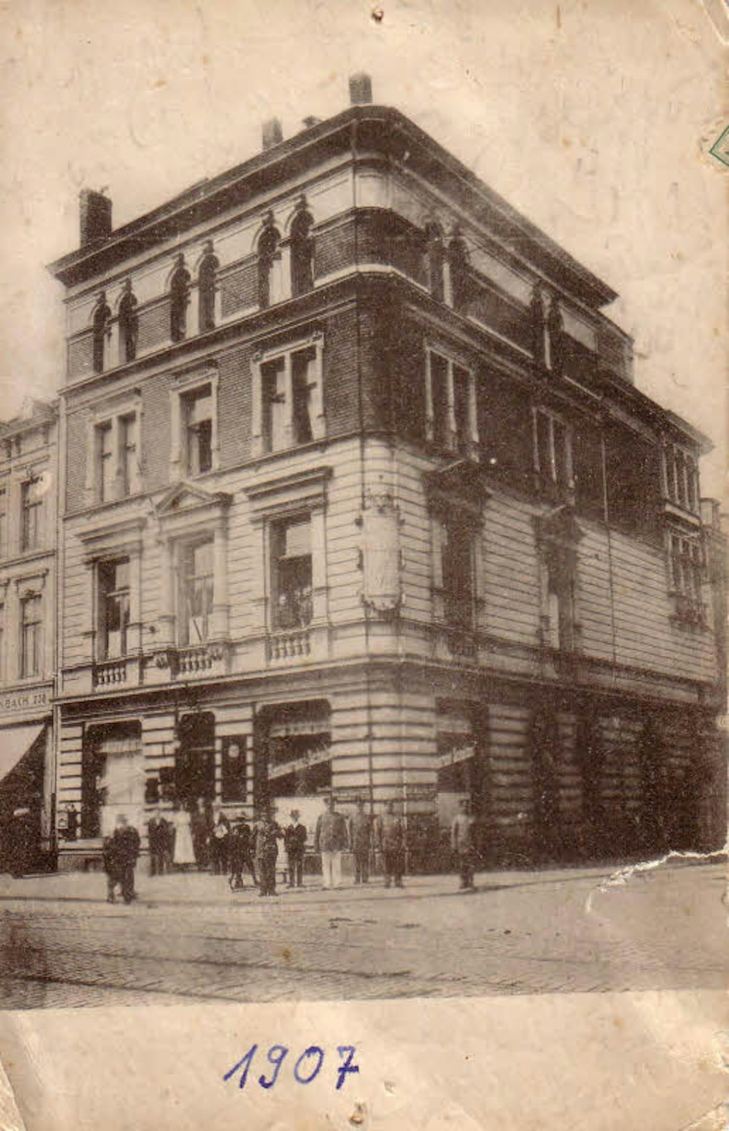 Das Haus Scholzen im Jahr 1907