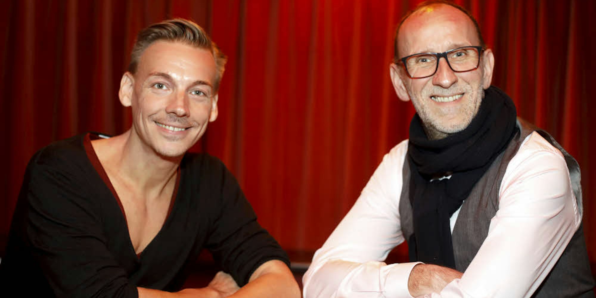 Die beiden Chefs des Scala-Theaters Arne Hoffmann (l.) und Ralf Borgartz