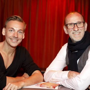 Die beiden Chefs des Scala-Theaters Arne Hoffmann (l.) und Ralf Borgartz