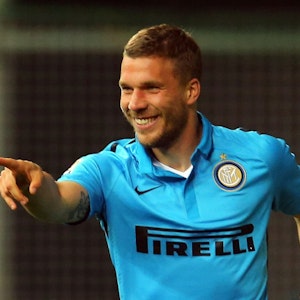 Lukas Podolski im Inter-Dress.