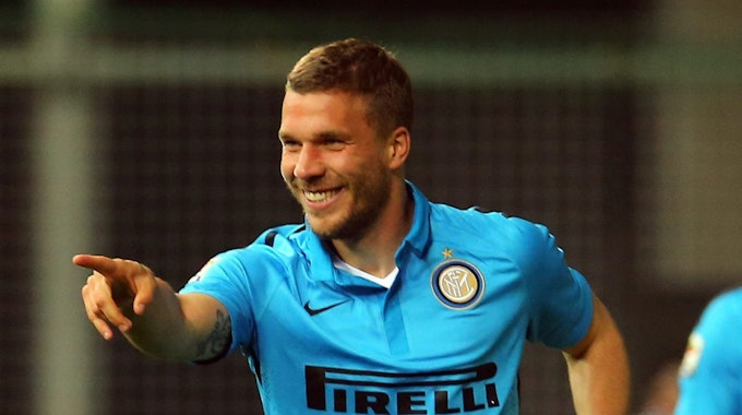 Lukas Podolski im Inter-Dress.
