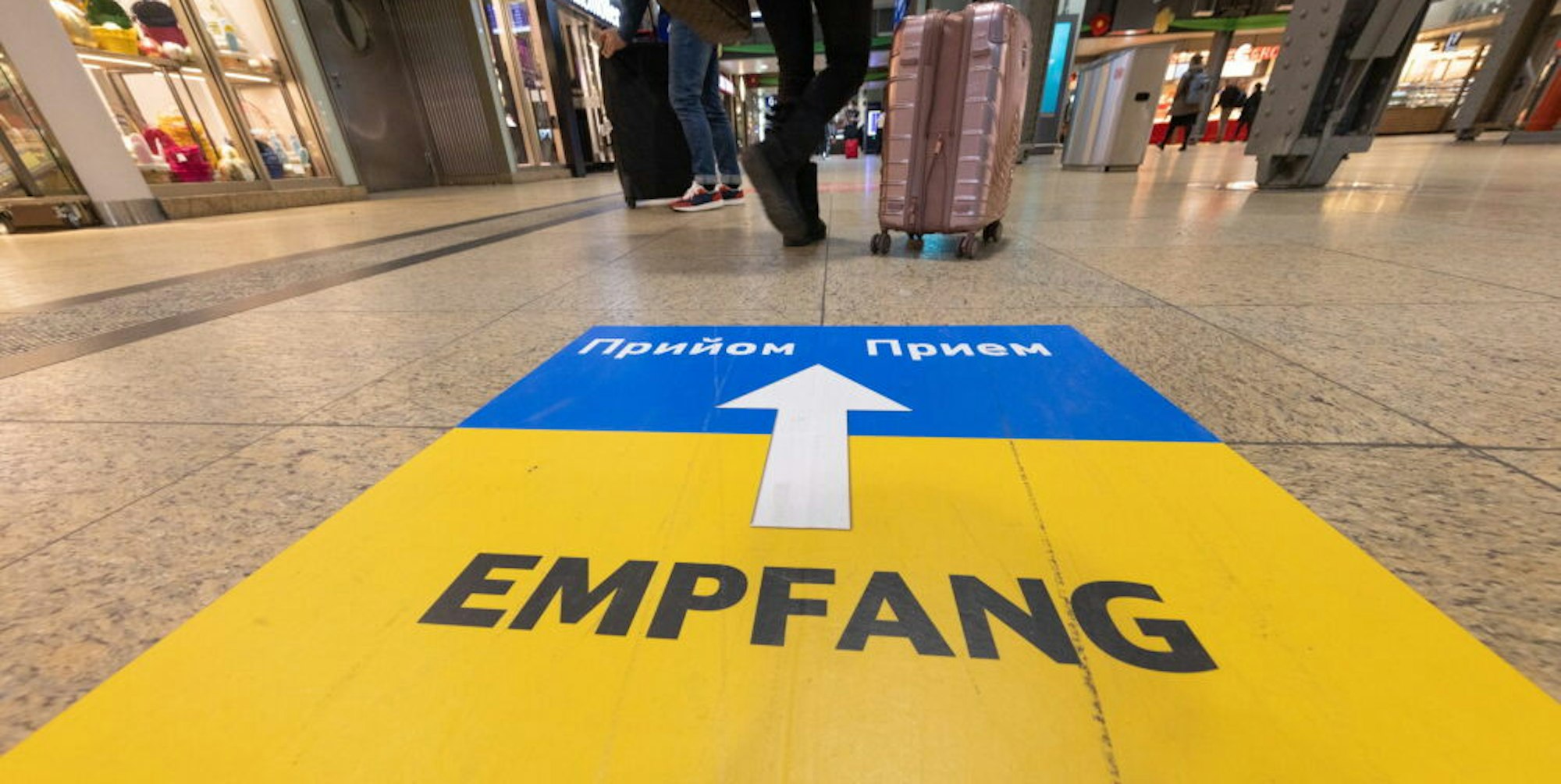 Am Hauptbahnhof kommen täglich 70 Ukraineflüchtlinge an.
