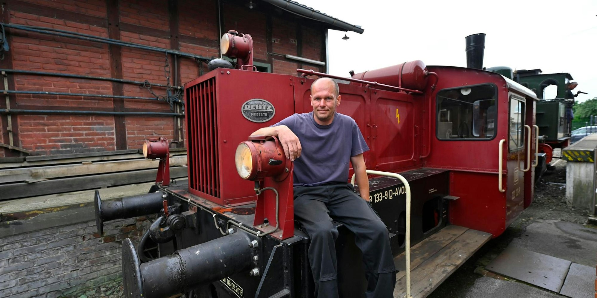Andreas Voll leitet das Dieringhauser Eisenbahnmuseum.