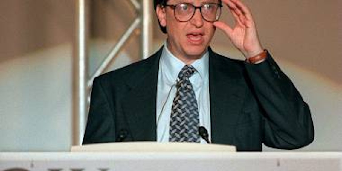 Der Microsoft-Gründer und möglicherweise berühmteste Nerd der Welt: Bill Gates. (Bild: dpa)