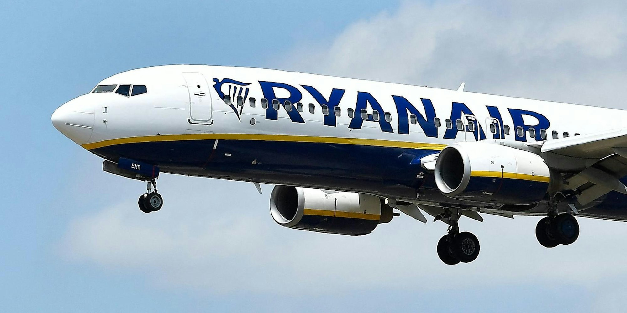 Ryanair Landung Flieger afp