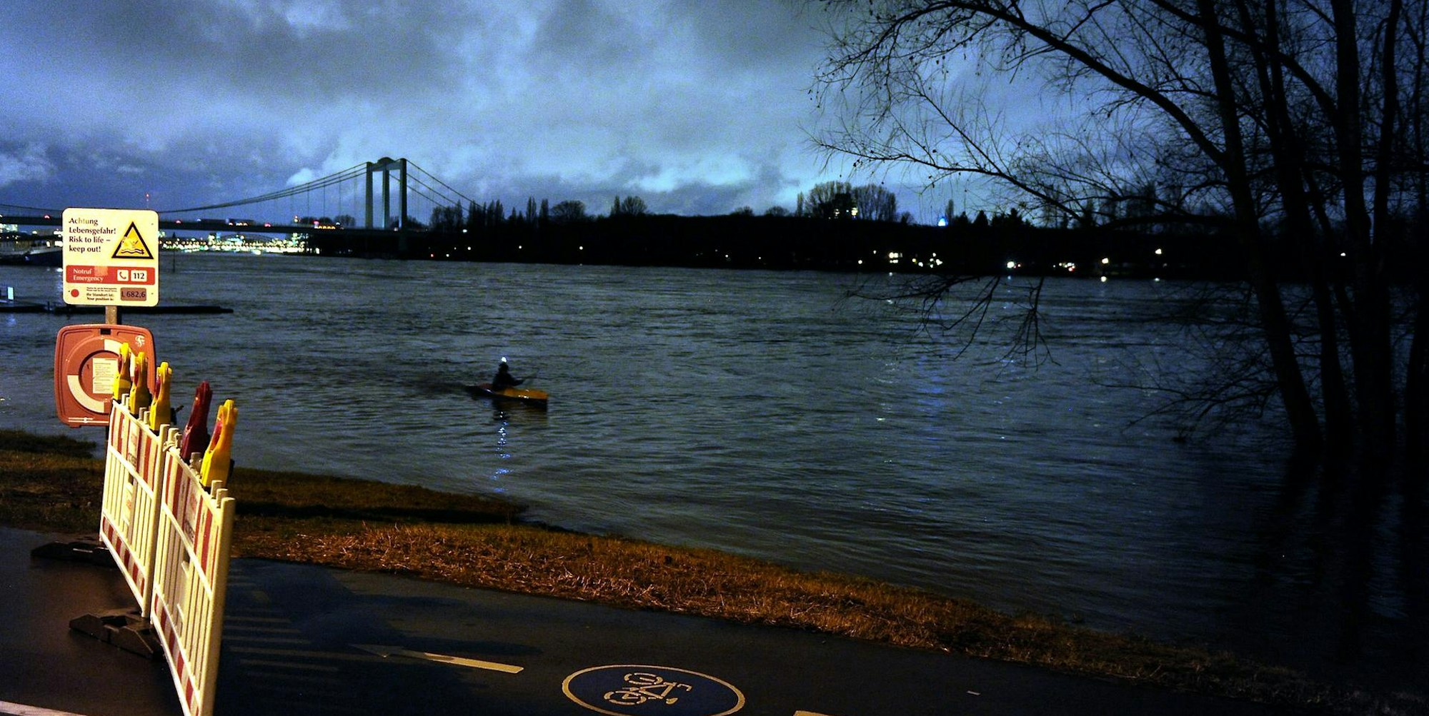 Hochwasser Rhein 050220