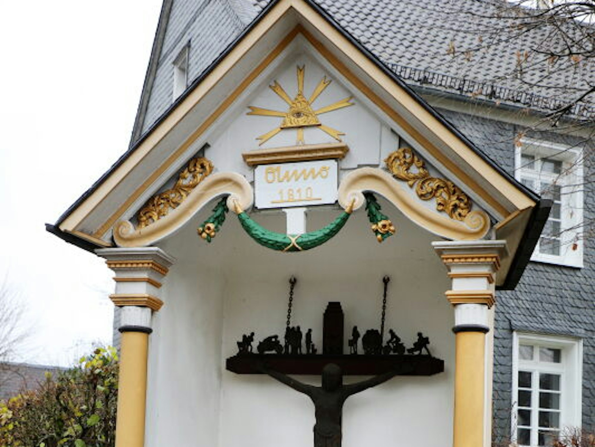 Dieses Heiligenhäuschen stand einst im Kloster Altenberg.