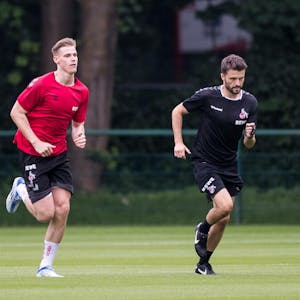 Noch allein unterwegs: FC-Zugang Steffen Tigges arbeitet an einer Rückkehr ins Mannschaftstraining.