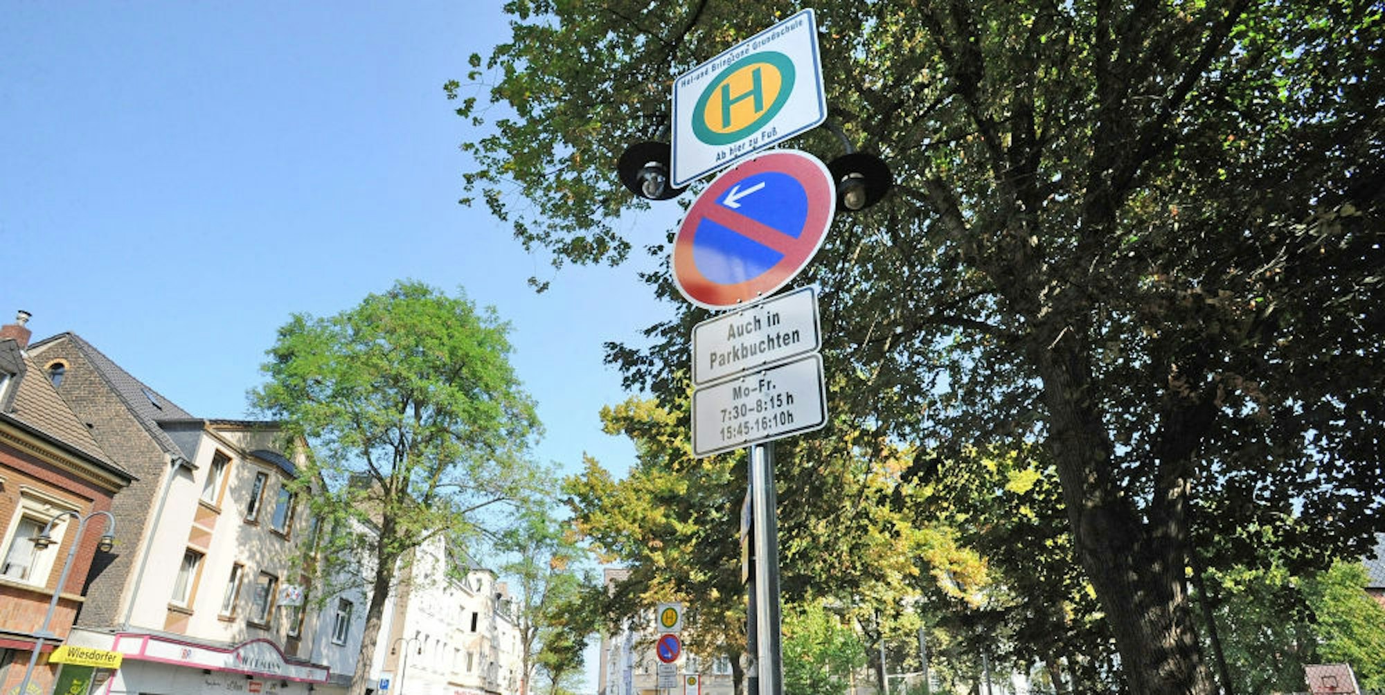 Die Hol- und Bringzone der GGS Dönhoffstraße in Wiesdorf befindet sich an der Hauptstraße.