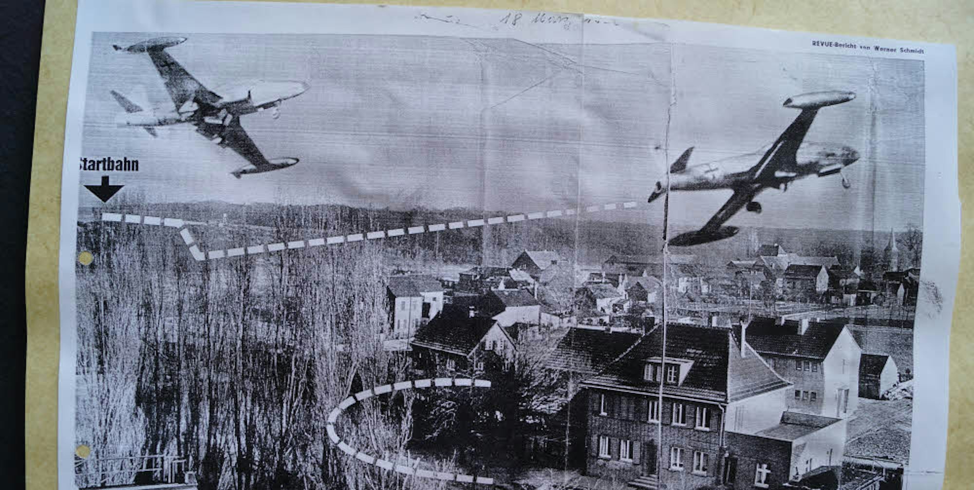 Der Fluglärm über Oberbolheim war ein Thema, wie dieser Zeitungsbericht zeigt.