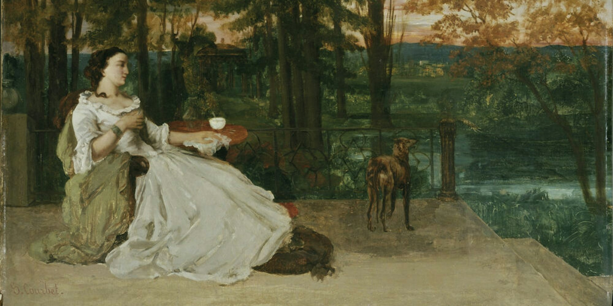 Gustave Courbets „Dame auf der Terrasse“