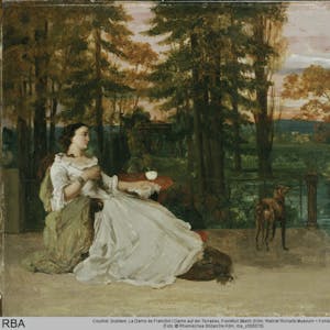 Gustave Courbets „Dame auf der Terrasse“