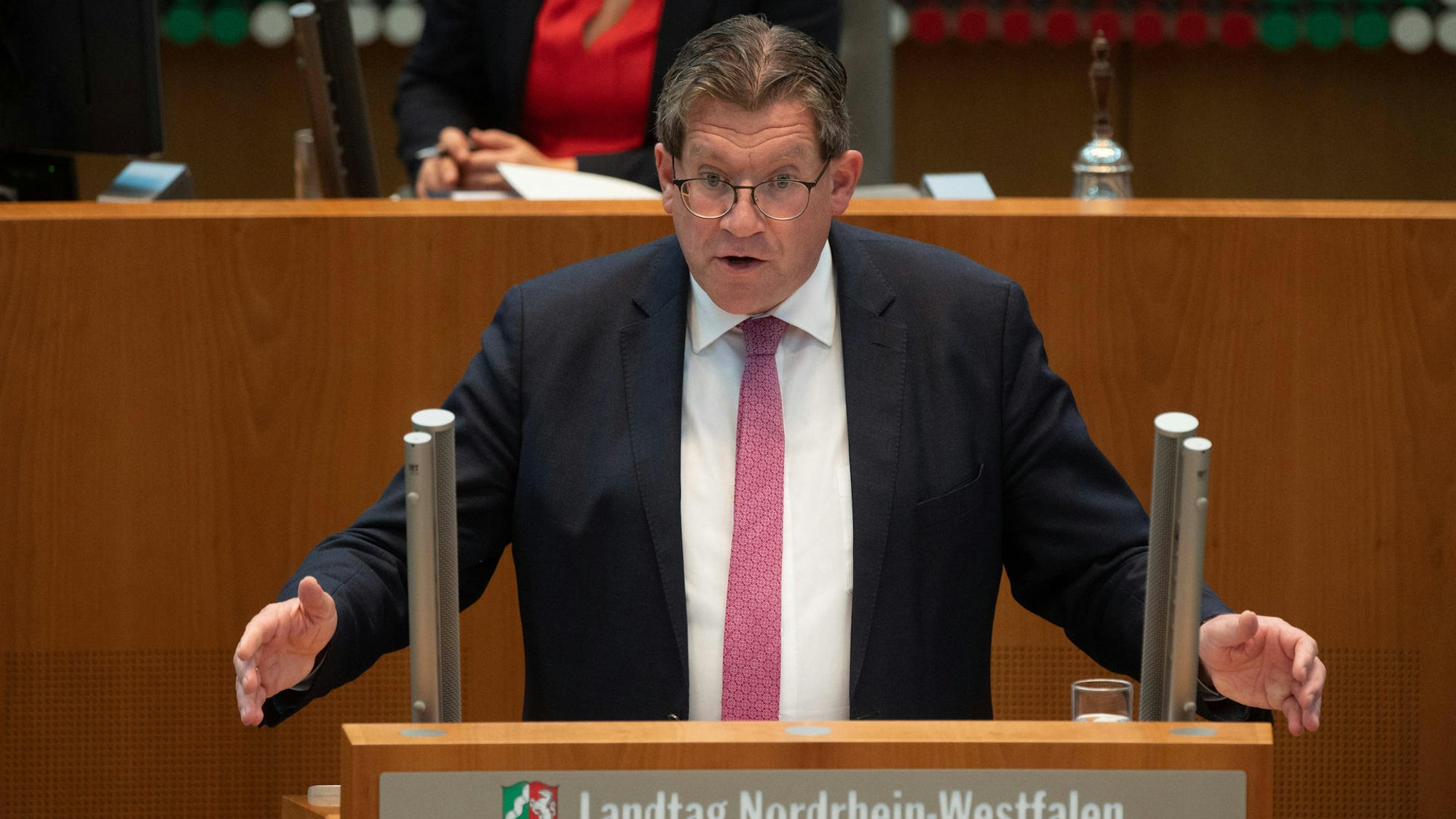 Der FDP-Politiker Dietmar Brockes spricht im Landtag.